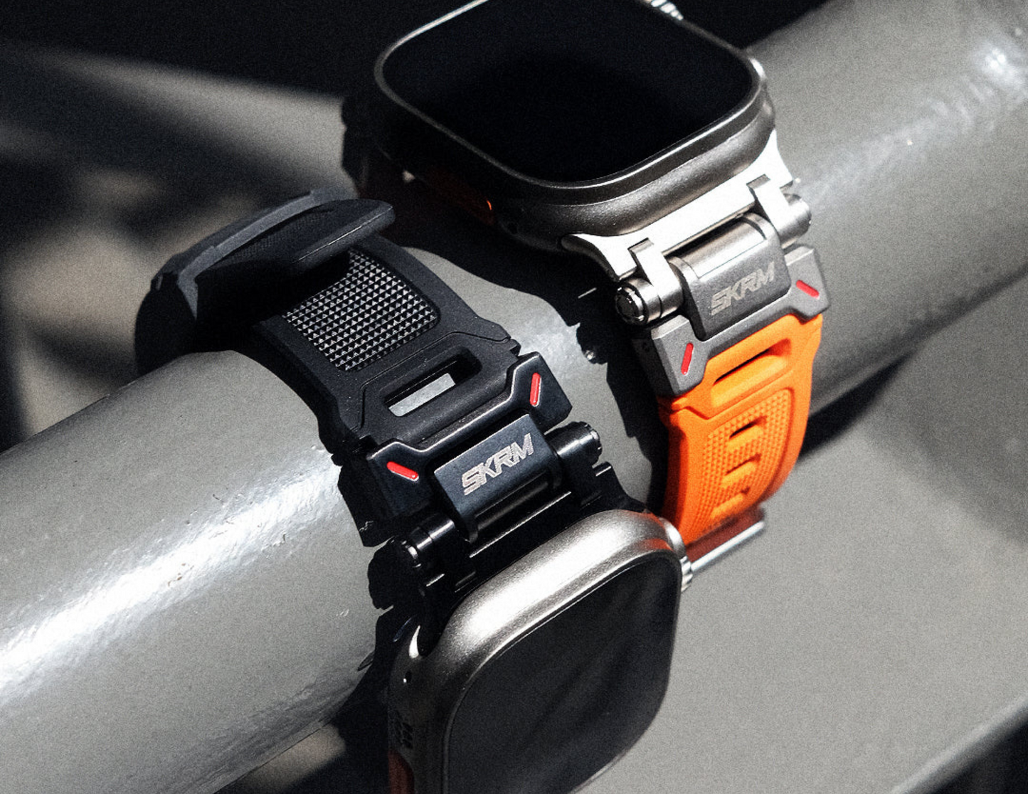 SkinArma Apple Watch Ultra Bands - Orange Red and Black - THABTHABA STORE