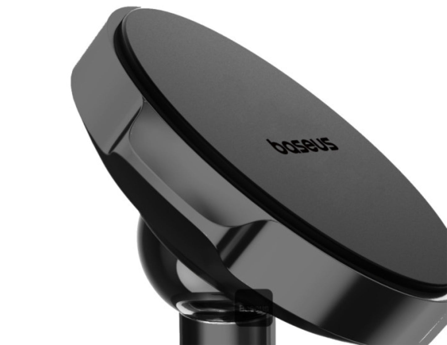 حامل هاتف مغناطيسي للسيارة من سلسلة Baseus Small Ears C40141403113-00 - مثبت بشفط 360 درجة | أسود عنقودي