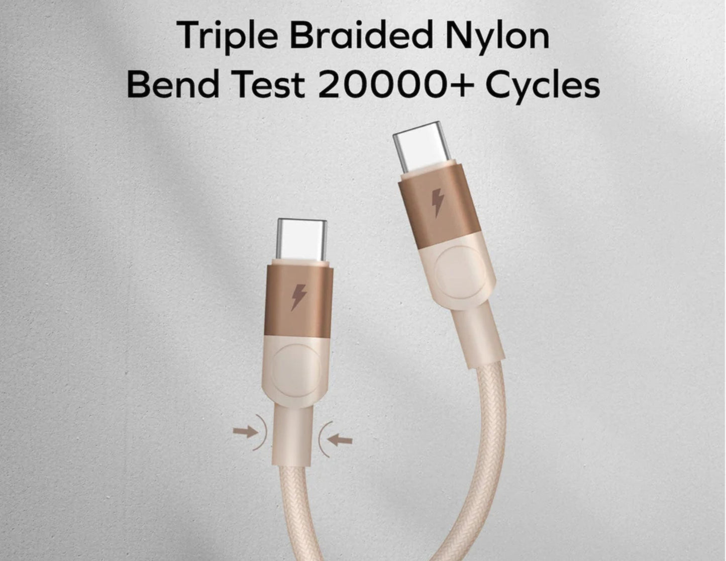 كابل مغناطيسي Momax Mag.Link 100W USB-C إلى USB-C مزدوج (DC56D/DC56L2)