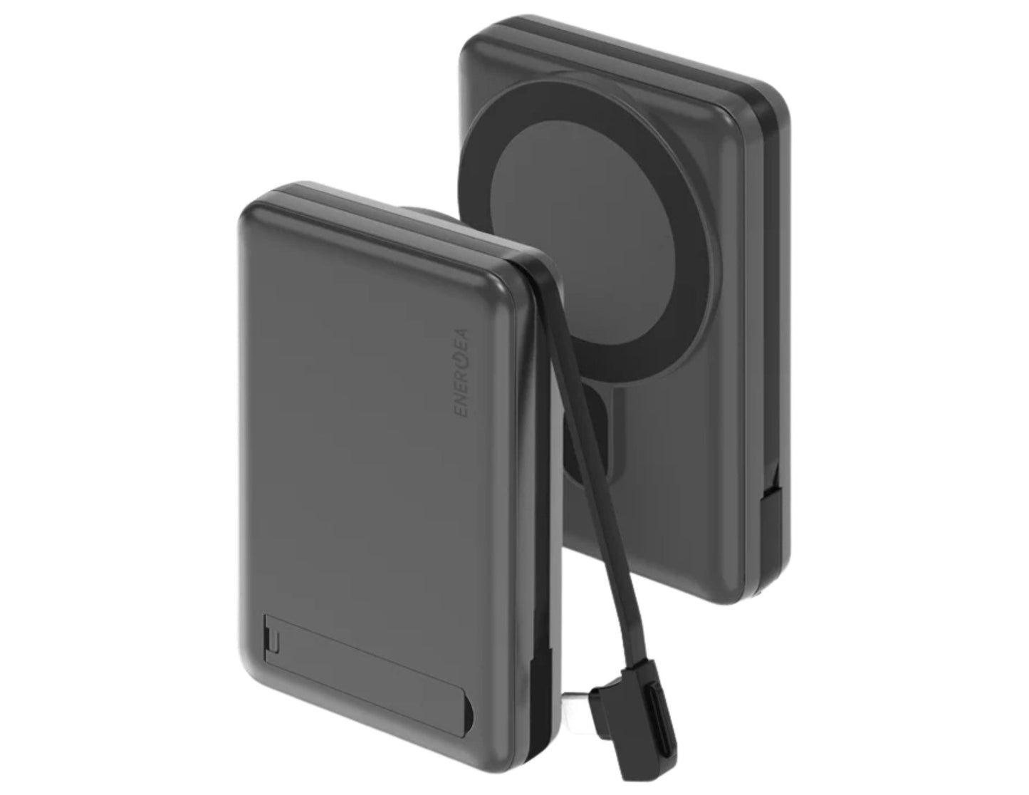 ENERGEA MagPac Pro+ 10,000mAh PD20W 15W Magnetic Power Bank MP-PROPLUS-GUN on a white background