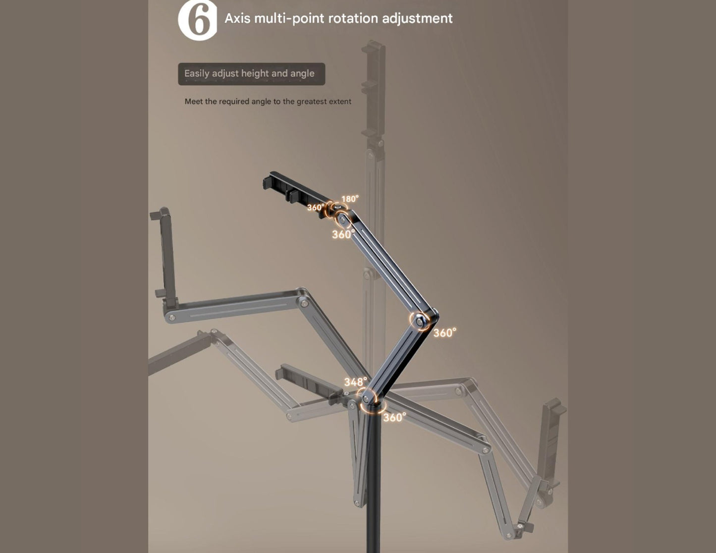 P86S Universal Stand for Mobile Phone and Tablet – Gray