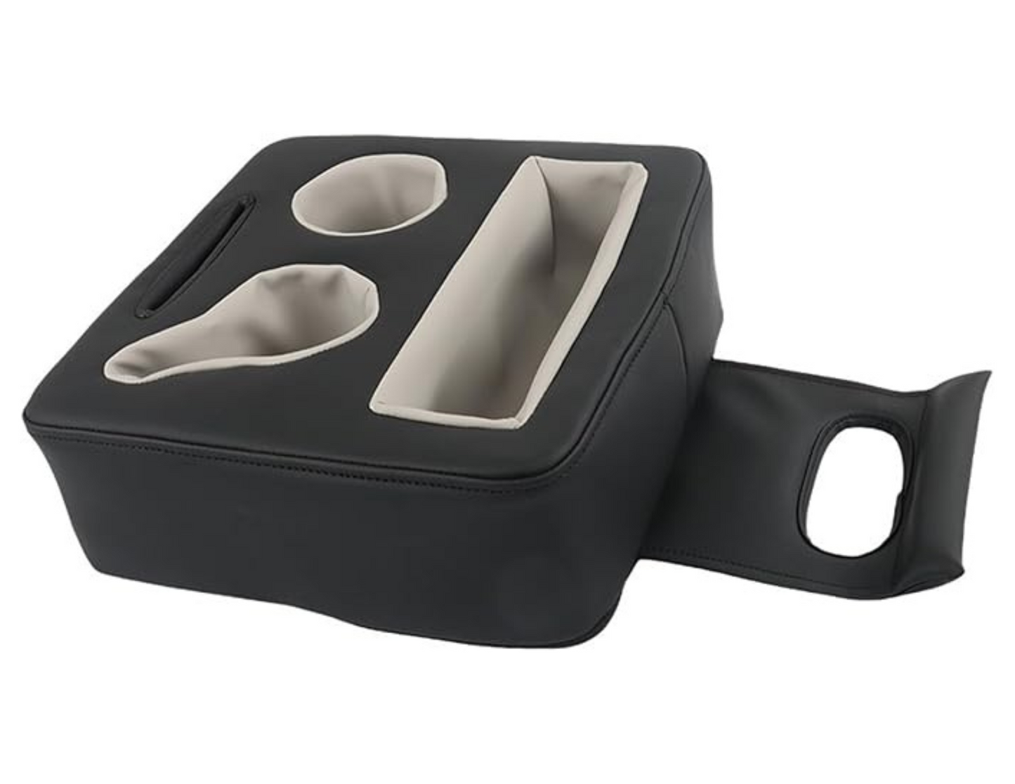 Wide Black Cup Holder Storage Box