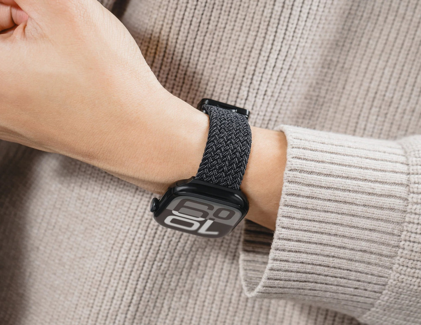 Mageasy Braided Nylon Magnetic Apple Watch Loop 44/45/46/49mm – Breathable & Adjustable Band