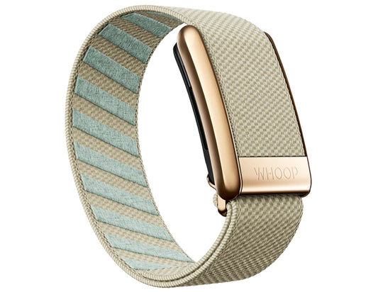 أساور WHOOP SuperKnit Luxe – عقيق مع ذهب ورمل