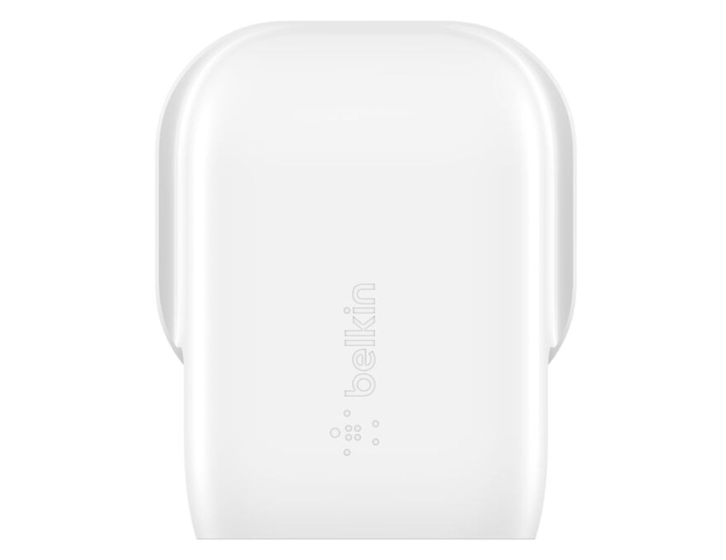 White Belkin BoostCharge Wall Charger 30W PPS + USB-C to USB-C Cable 1m – WCA005my1MWH-B6 on a white background