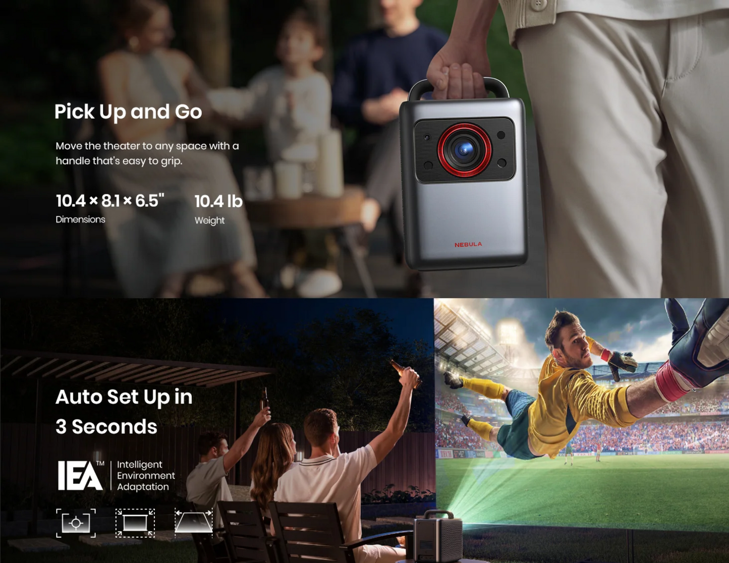 Anker Nebula Cosmos Laser 4K Projector D23502F1