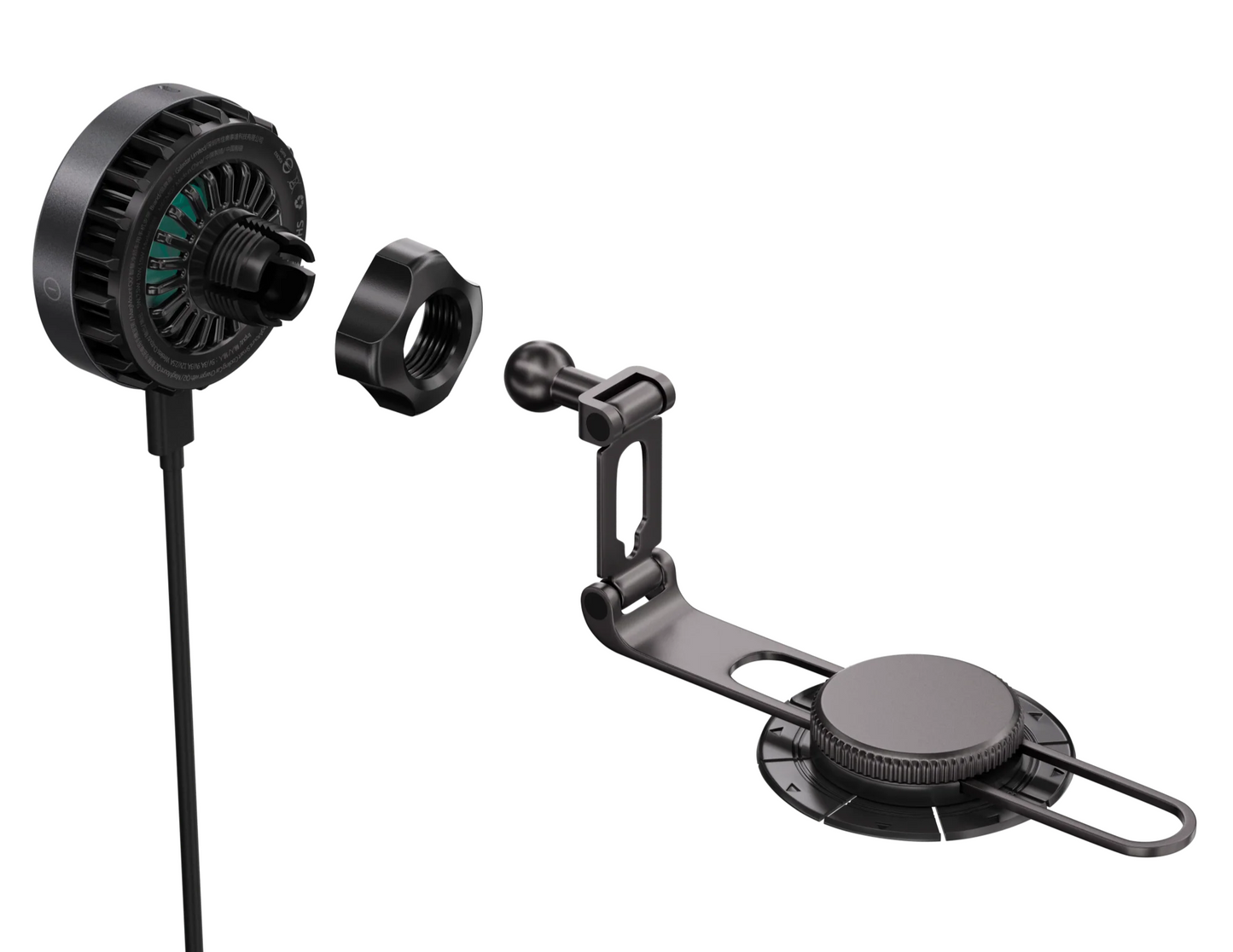 شاحن سيارة MagEasy MagMount الذكي للتبريد مع Qi2 15W | شاشة السيارة | MCGIPH301SG24