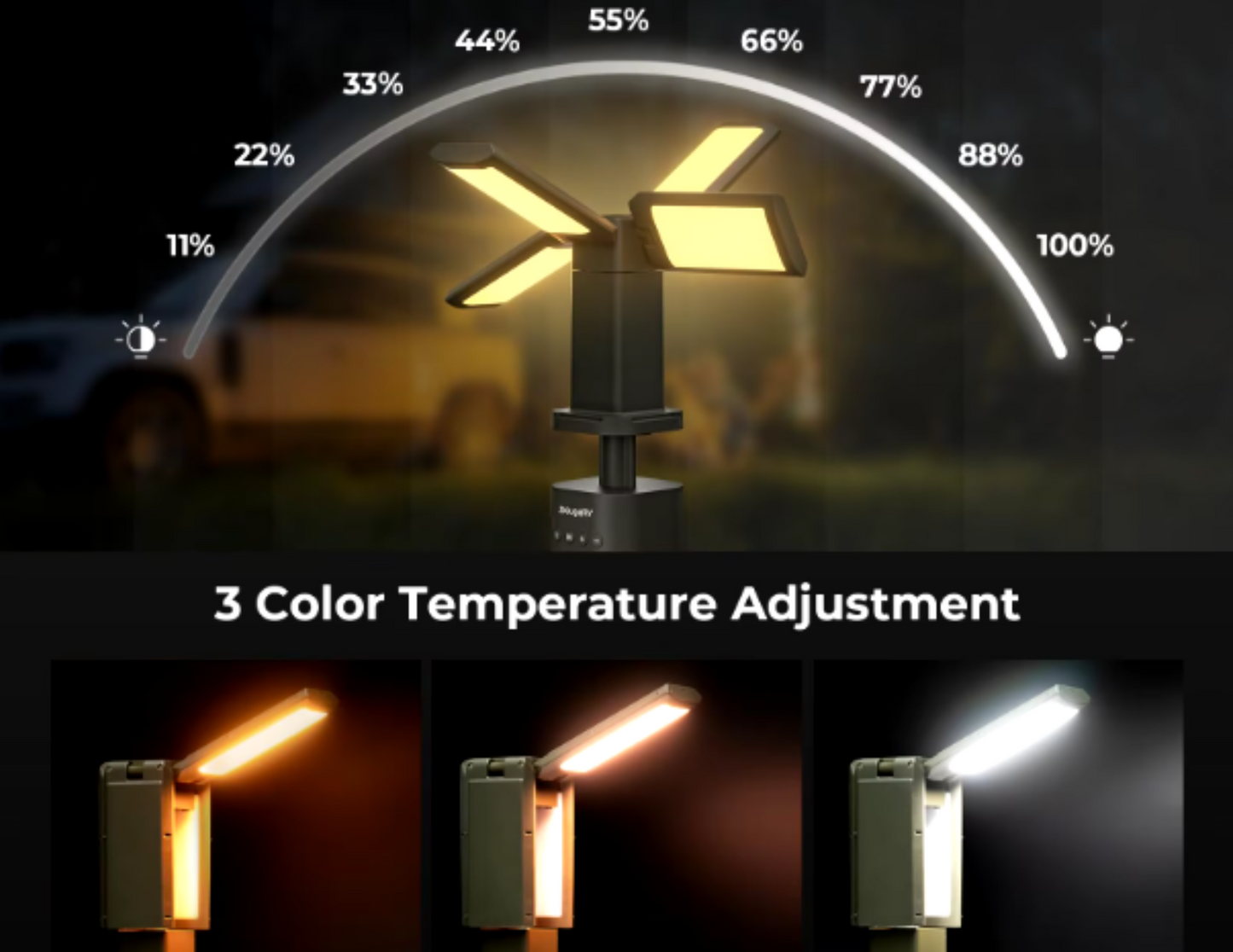 Outdoor Four-Leaf Camping Light