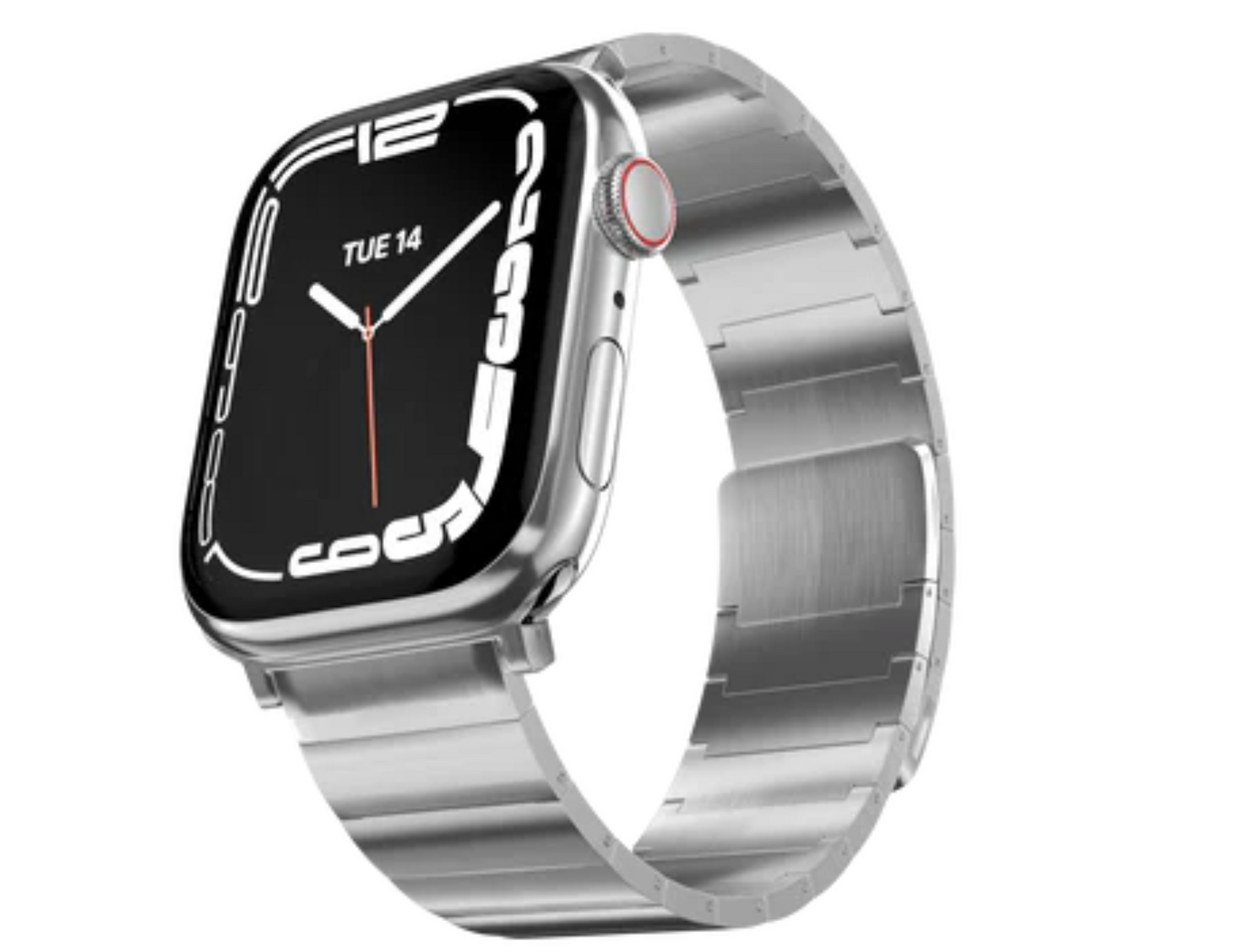 MagEasy Maestro M Magnetic Stainless Steel Apple Watch Loop - Silver and Black - THABTHABA STORE