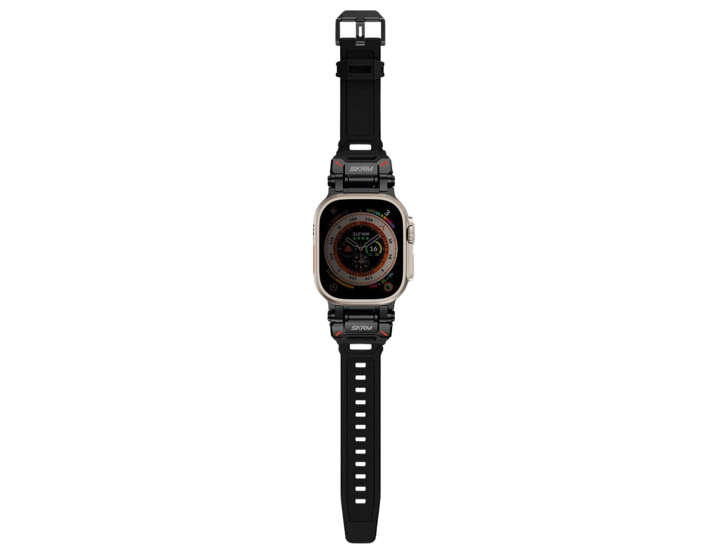SkinArma Apple Watch Ultra Bands - Orange Red and Black - THABTHABA STORE