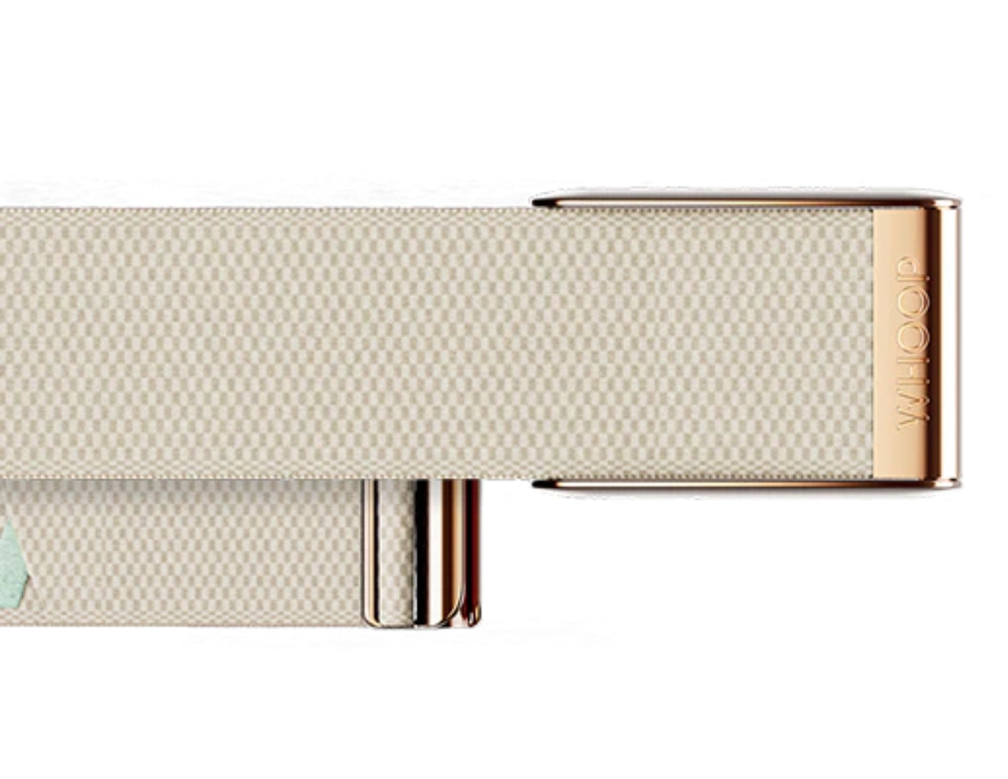 WHOOP SuperKnit Luxe Bands – Onyx with Gold & Sand Dune