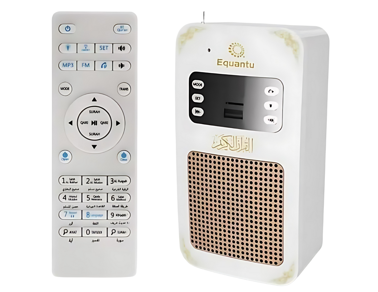 Equantu SQ-669 Smart Wall Plug Quran Speaker With Remote - THABTHABA STORE
