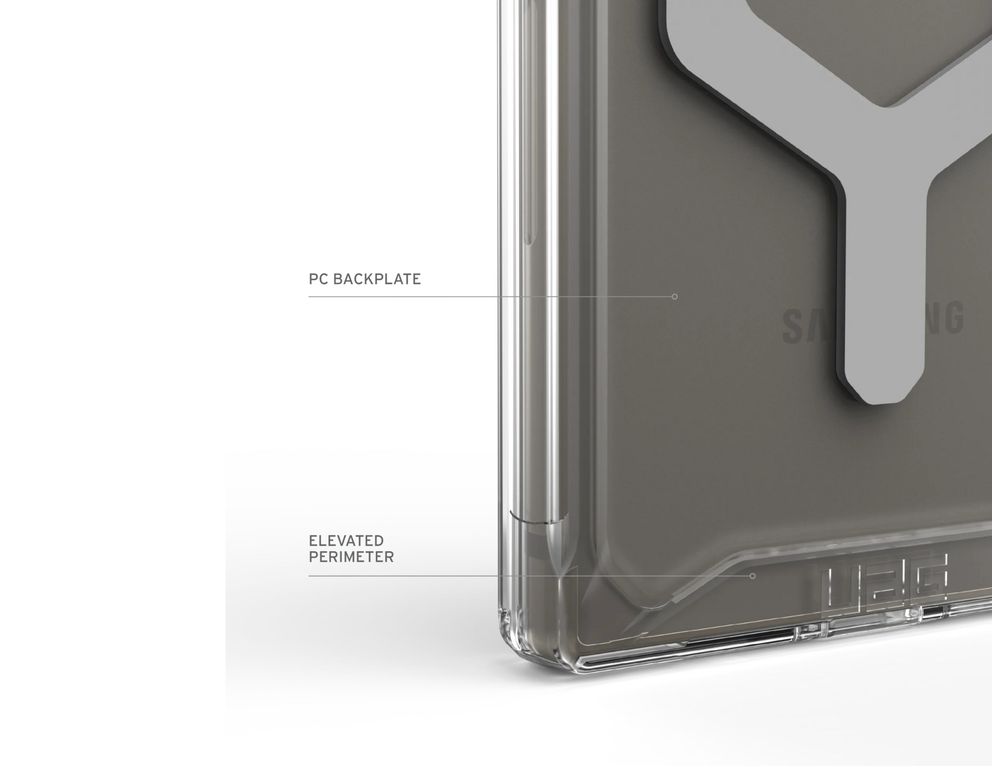 UAG Plyo Pro Case for Samsung Galaxy s24 Ultra - Ice Silver - THABTHABA STORE