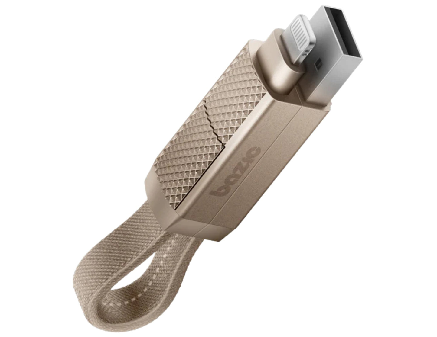 Bazic AluCable 15CM – USB-C, Lightning & USB-A