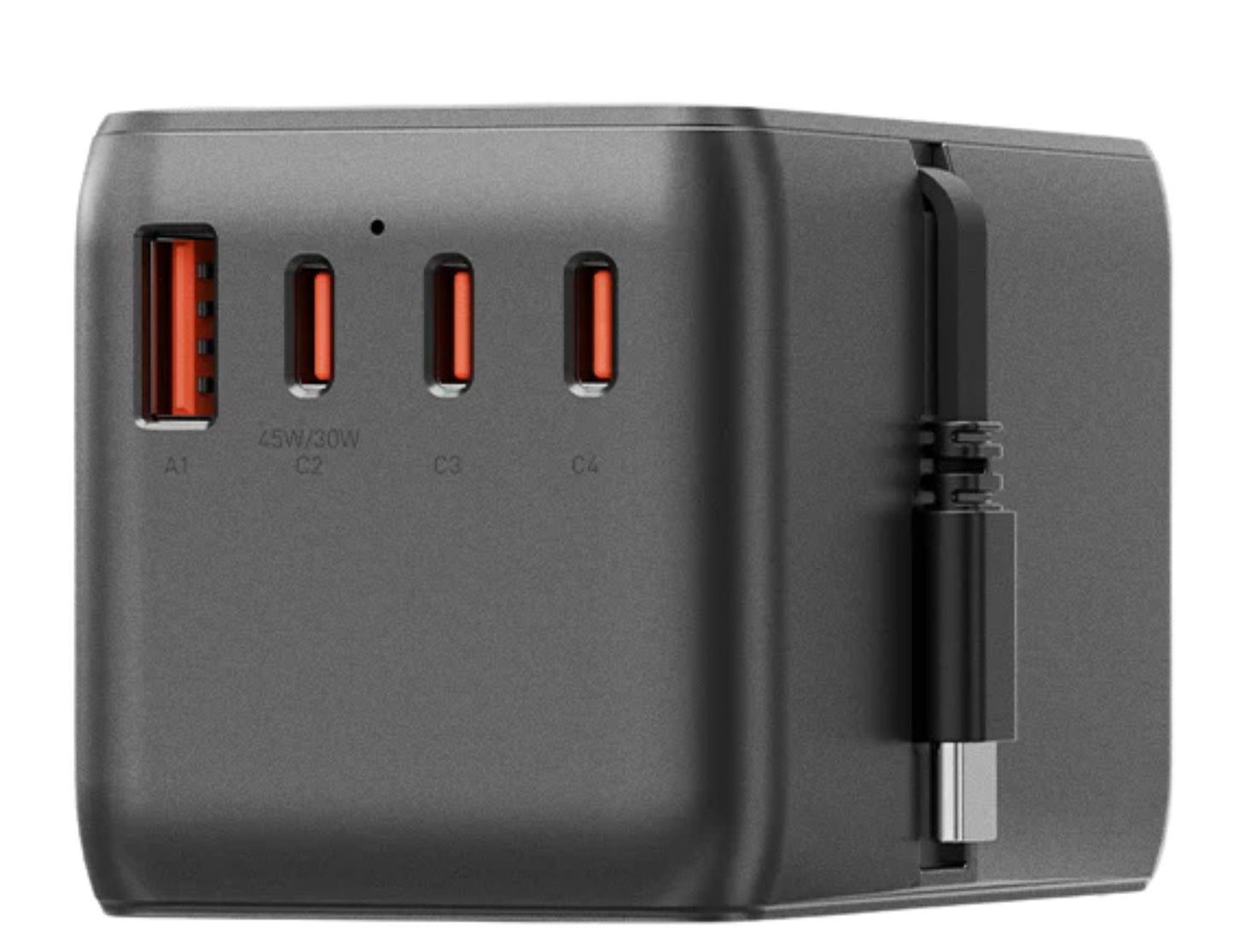 Energea TravelWorld Adapter GaN85 – TWA-GAN85C-GUN