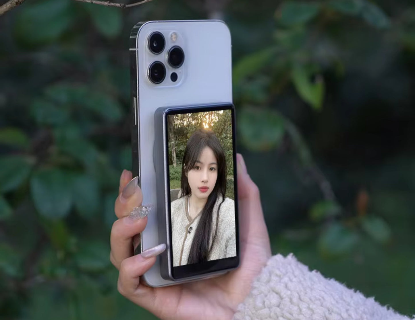RK X40 Magnetic Wireless Selfie Screen with Built-in Battery