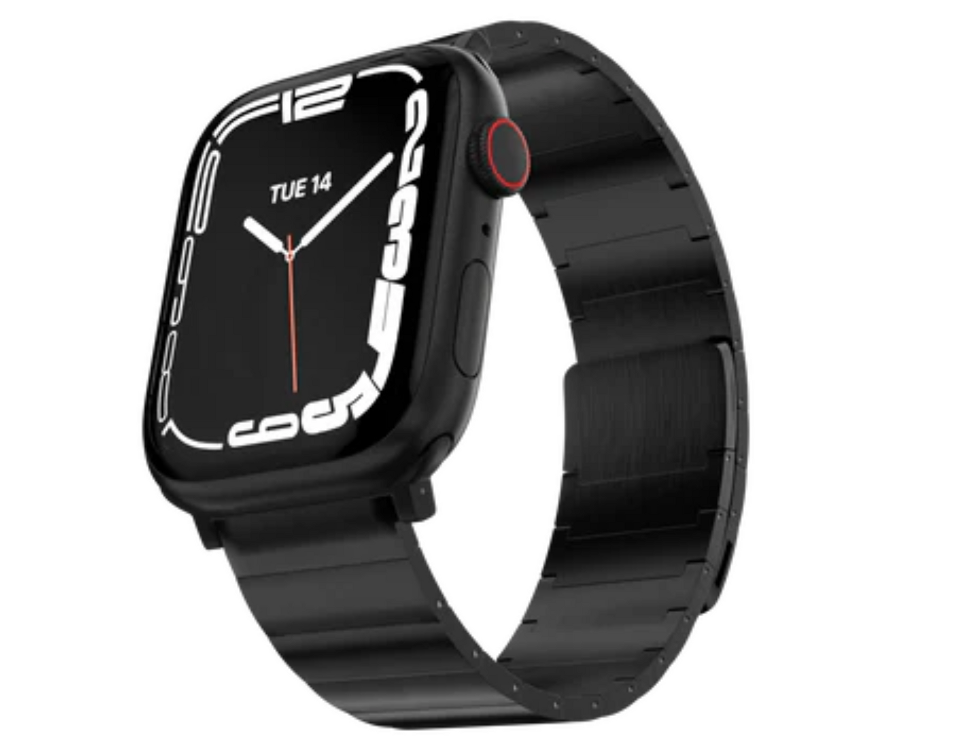 MagEasy Maestro M Magnetic Stainless Steel Apple Watch Loop - Silver and Black - THABTHABA STORE