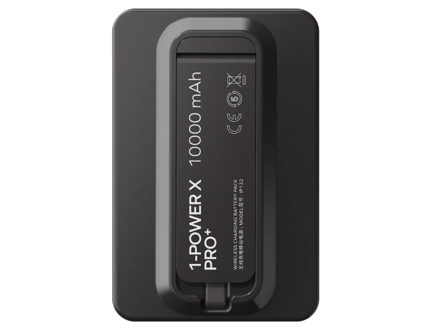 Momax - 1-Power X Pro+ Magnetic Wireless Power Bank 10000mAh With Built-In USB-C Cable & Stand