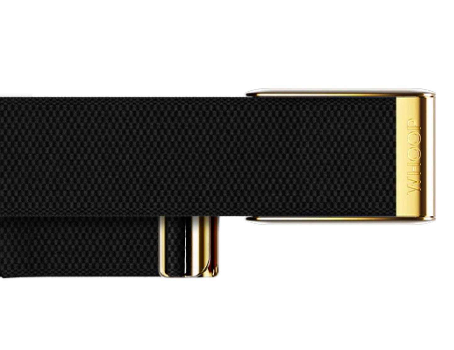 WHOOP SuperKnit Luxe Bands – Onyx with Gold & Sand Dune