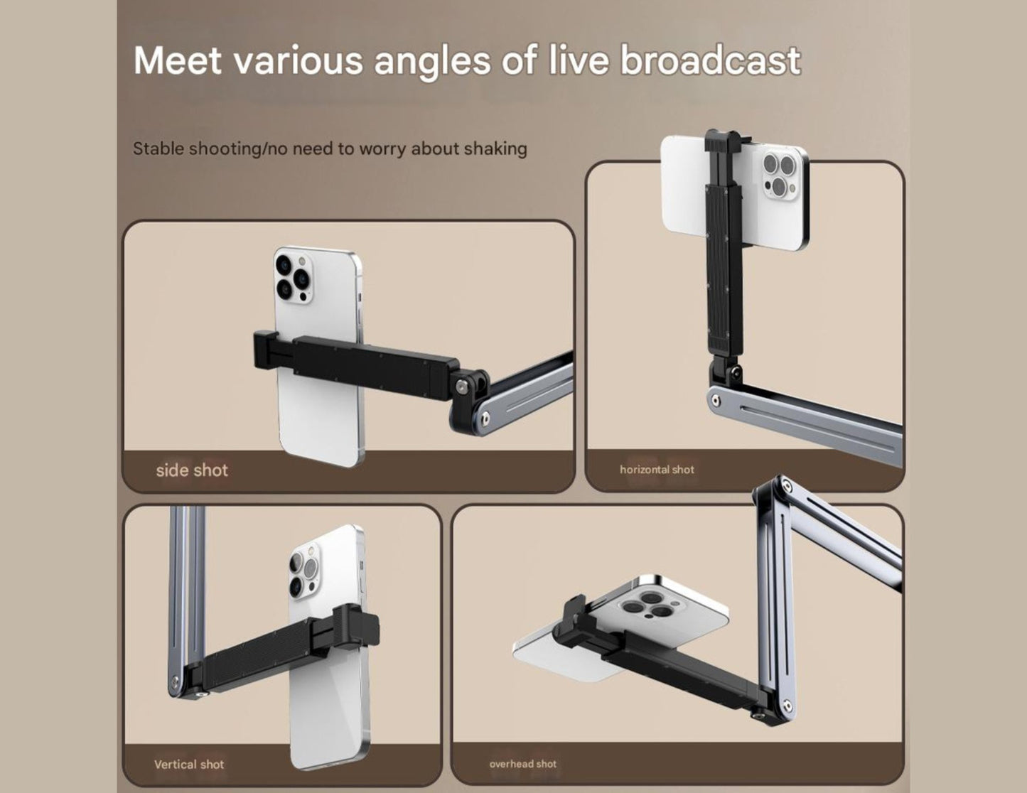 P86S Universal Stand for Mobile Phone and Tablet – Gray