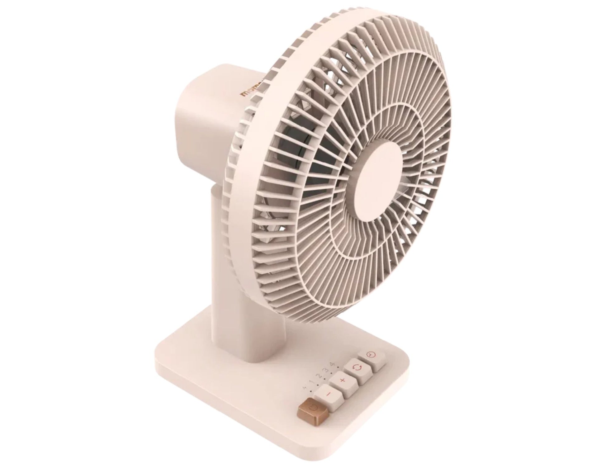 Momax 1°Pod Mini Desktop Wireless Fan – Ultra Quiet, 4-Speed, USB-C, 90° Rotation, 12H Battery