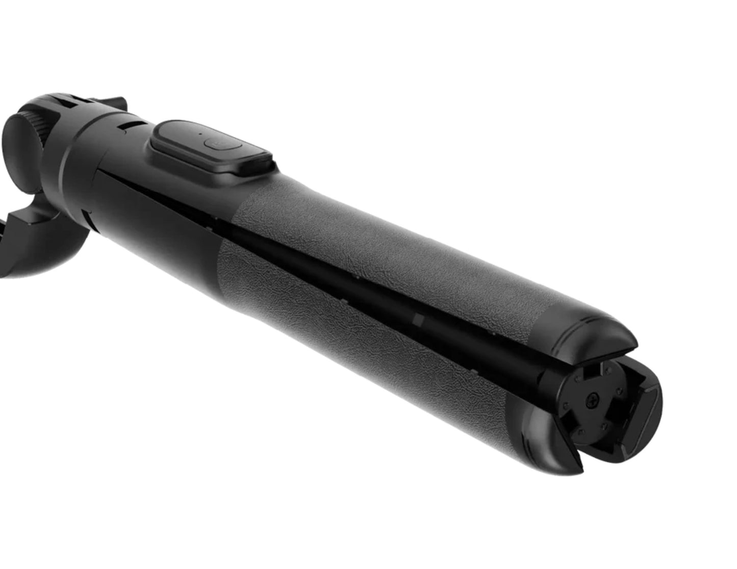 Black Momax 1-Snap Pole Magnetic Tripod Selfie Stick with Wireless Remote – KM17D on a white background