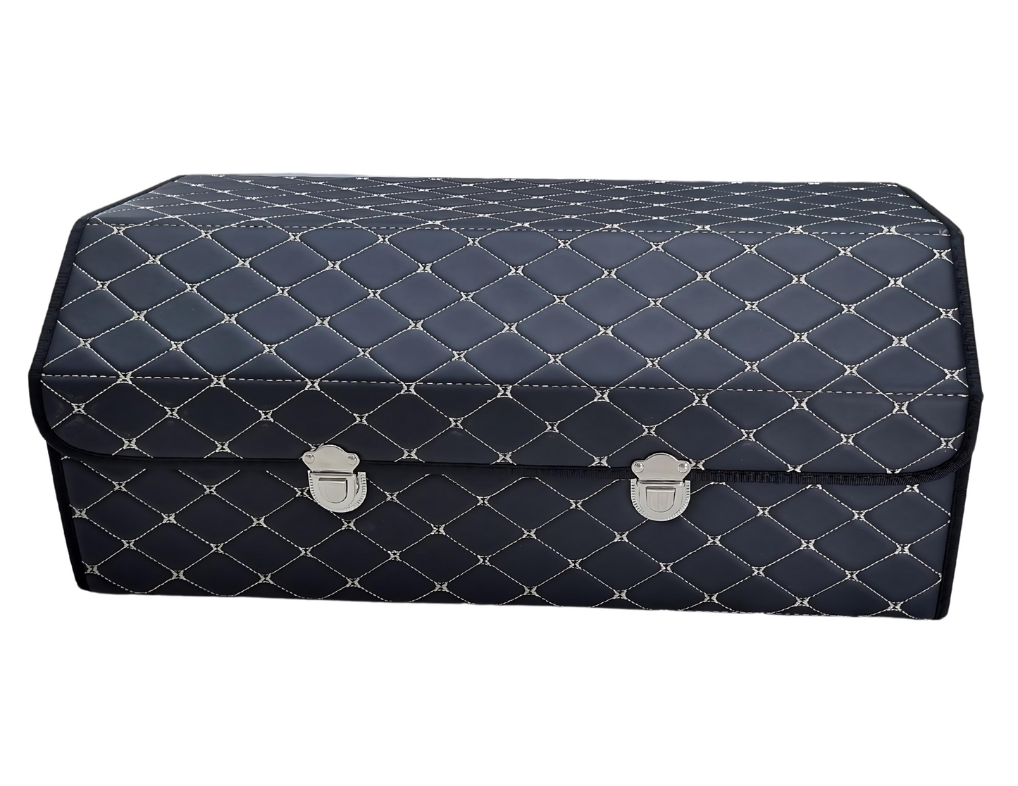 Trunk Organizer Leather Storage Box for Car - Large 3 Compartments - THABTHABA STORE