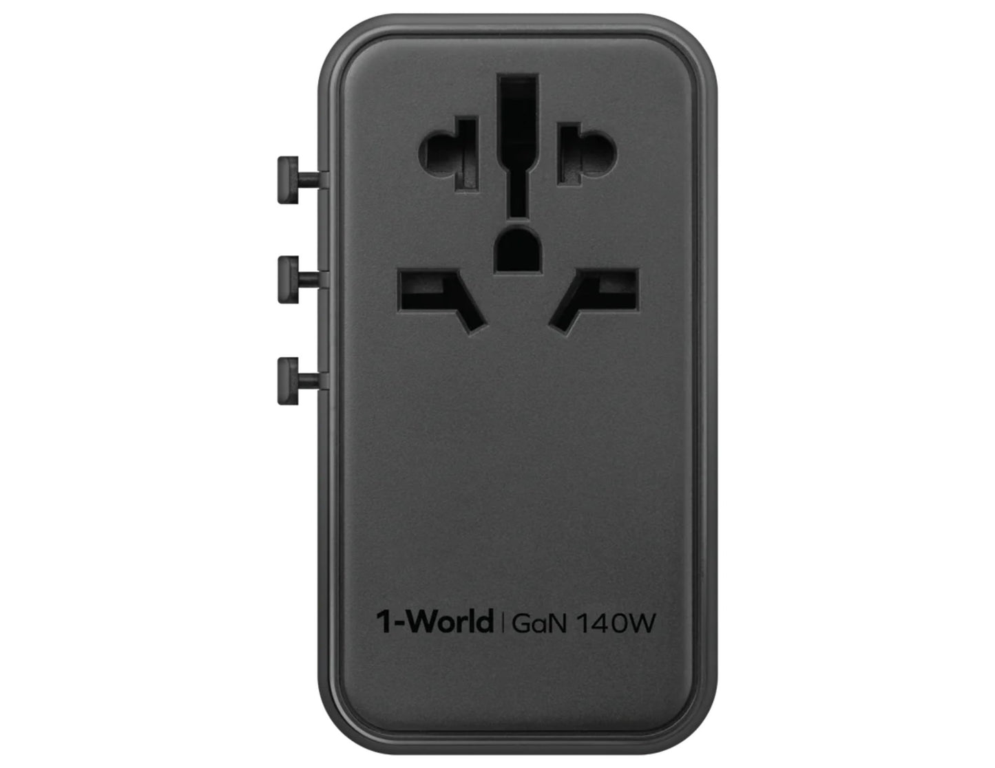 Momax 1-World Universal 4-Port Travel GaN Charger 140W + USB-C Cable (UA16UKGSD)