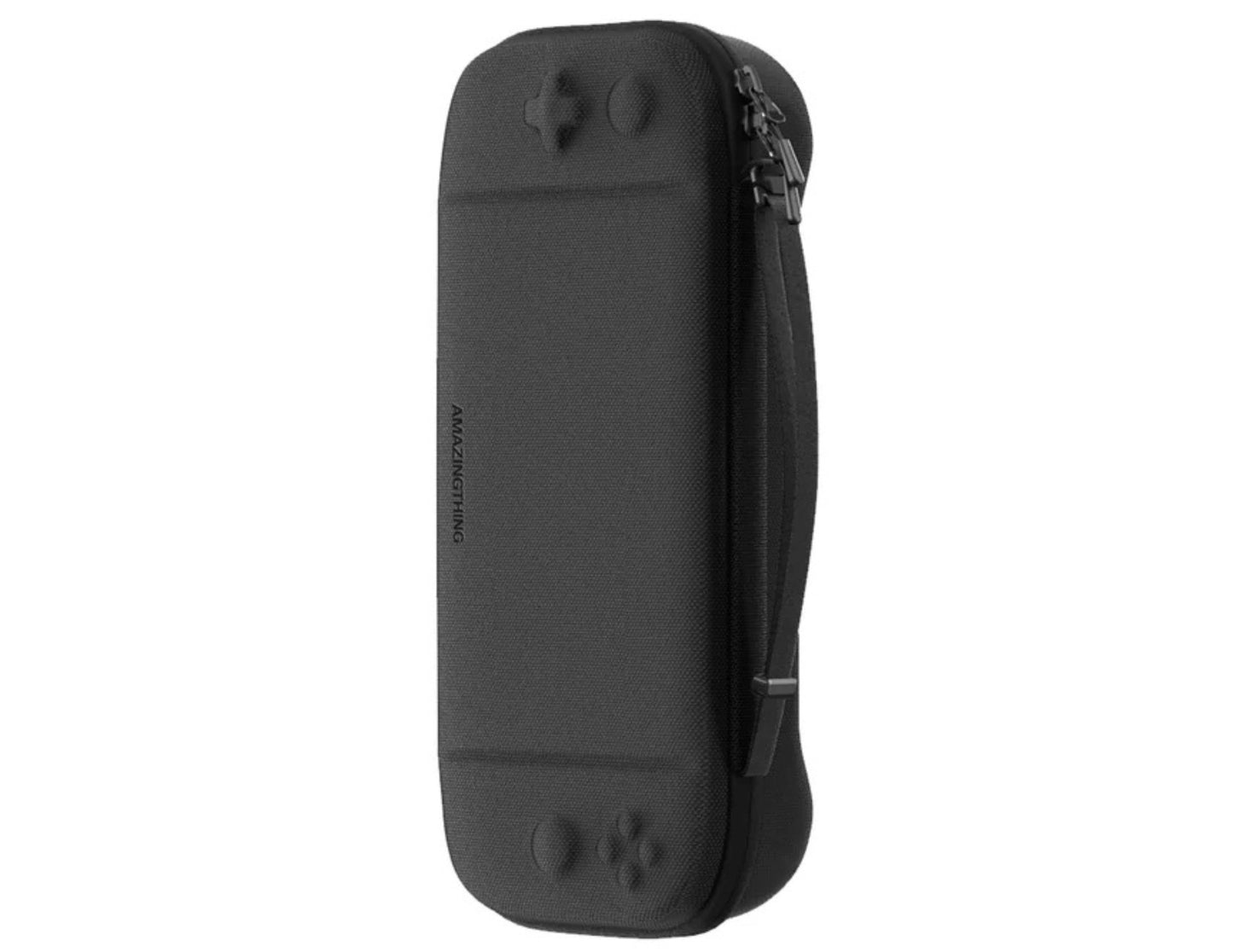 Black AmazingThing PlayShield EDC Carrying Case for Nintendo Switch 2 with a zipper on a white background