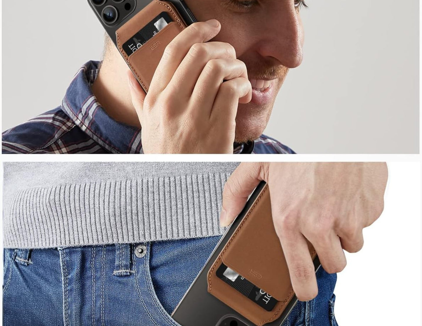 ESR HaloLock Vegan Leather Wallet Stand