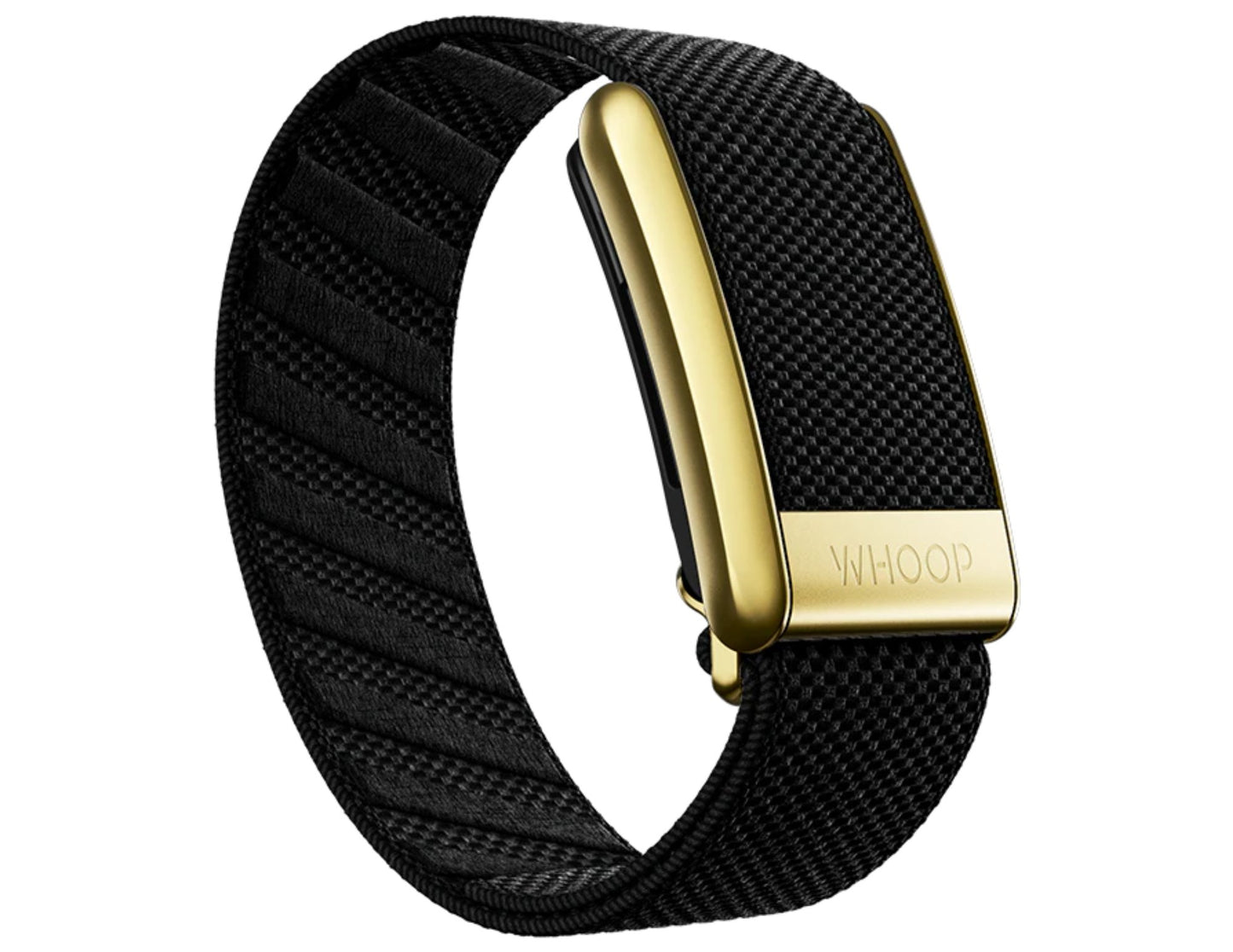 WHOOP SuperKnit Luxe Bands – Onyx with Gold & Sand Dune