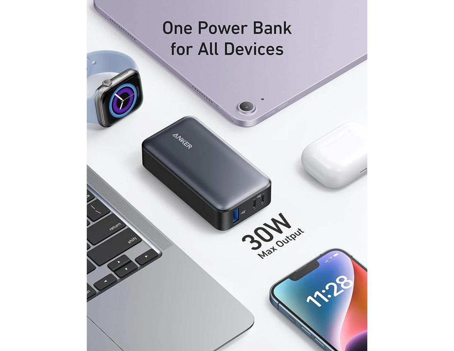 Anker 533 10000mAh 30W power bank with LCD display Qatar