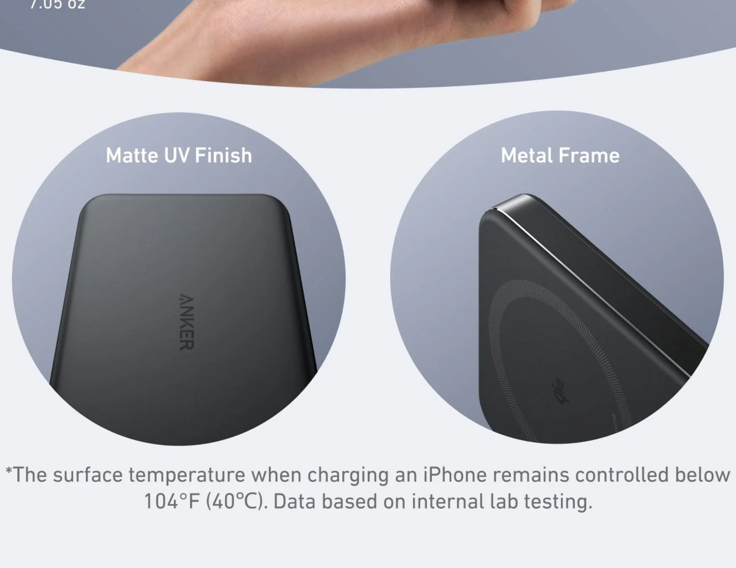 Anker MagGo Power Bank A1664H11 showcasing portability.
