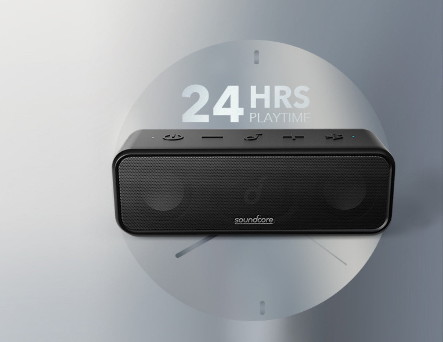 Anker Soundcore 3 portable waterproof Bluetooth speaker black with 16W stereo sound