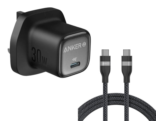 Anker Zolo 30W charger and 6ft 240W USB-C cable bundle Thabthaba Store Qatar
