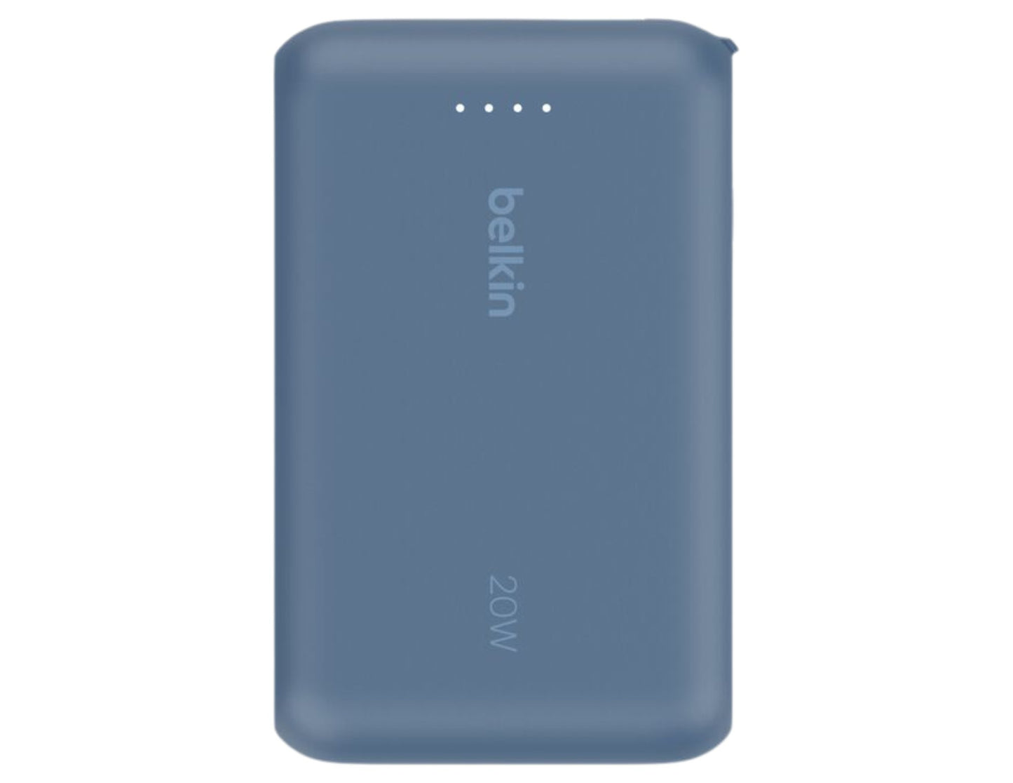 Blue Belkin BoostCharge BPB021hq 10K 20W power bank with USB-C cable from Thabthaba Store with 'belkin' branding on a white background