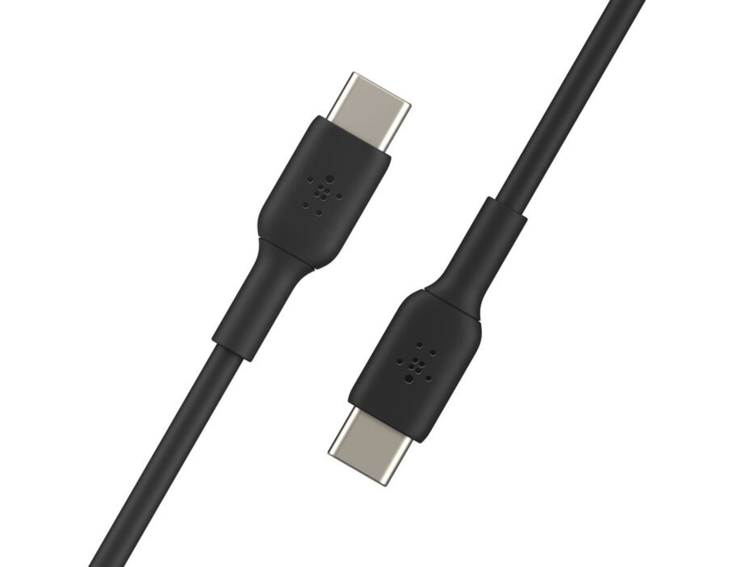 Belkin BOOSTCHARGE USB-C to USB-C 60W cable CAB003bt2M in black and white at Thabthaba Store Qatar
