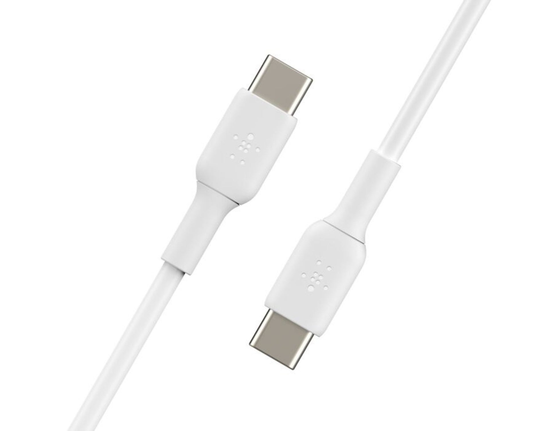 Belkin BOOSTCHARGE USB-C to USB-C 60W cable CAB003bt2M in black and white at Thabthaba Store Qatar