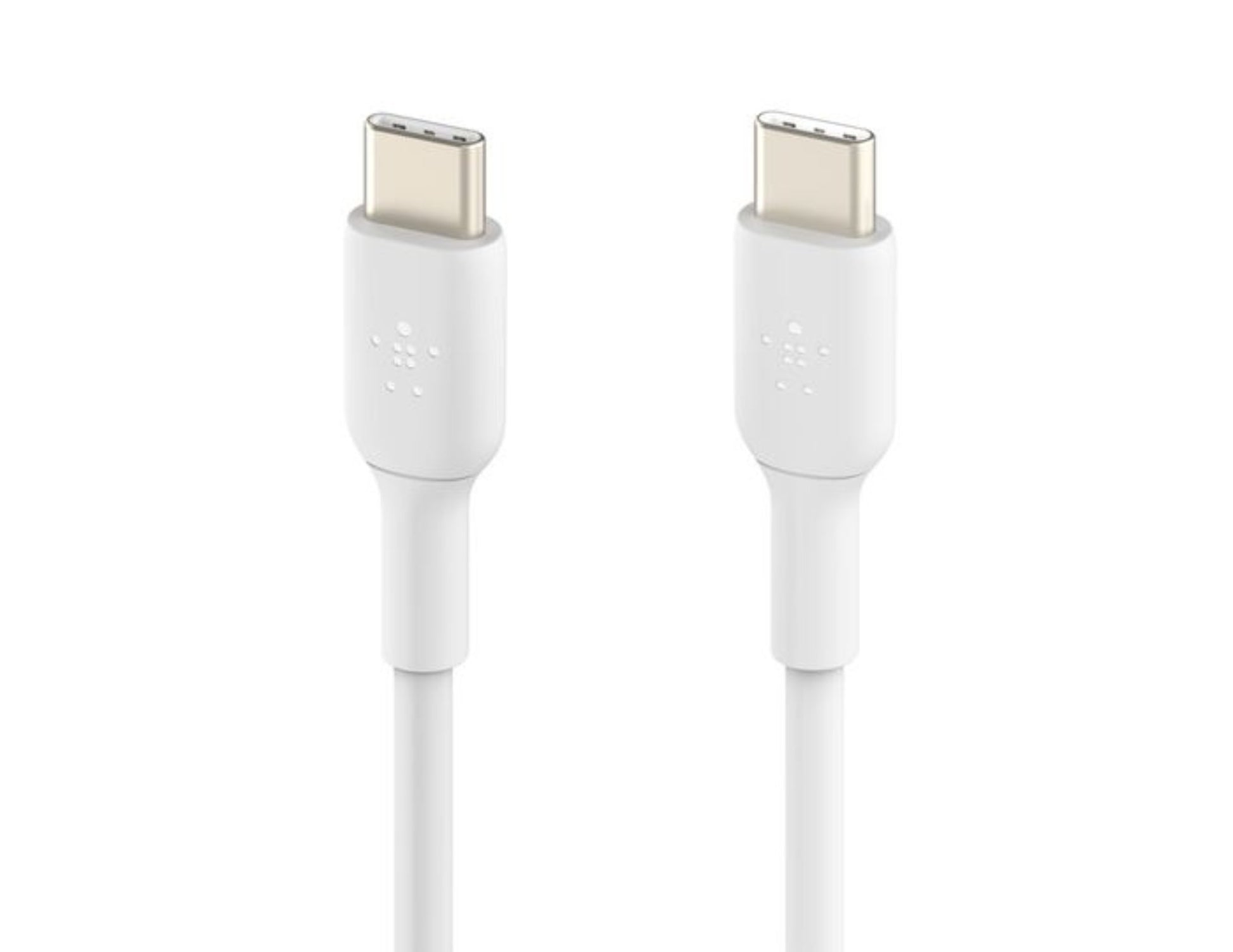 Belkin BOOSTCHARGE USB-C to USB-C 60W cable CAB003bt2M in black and white at Thabthaba Store Qatar