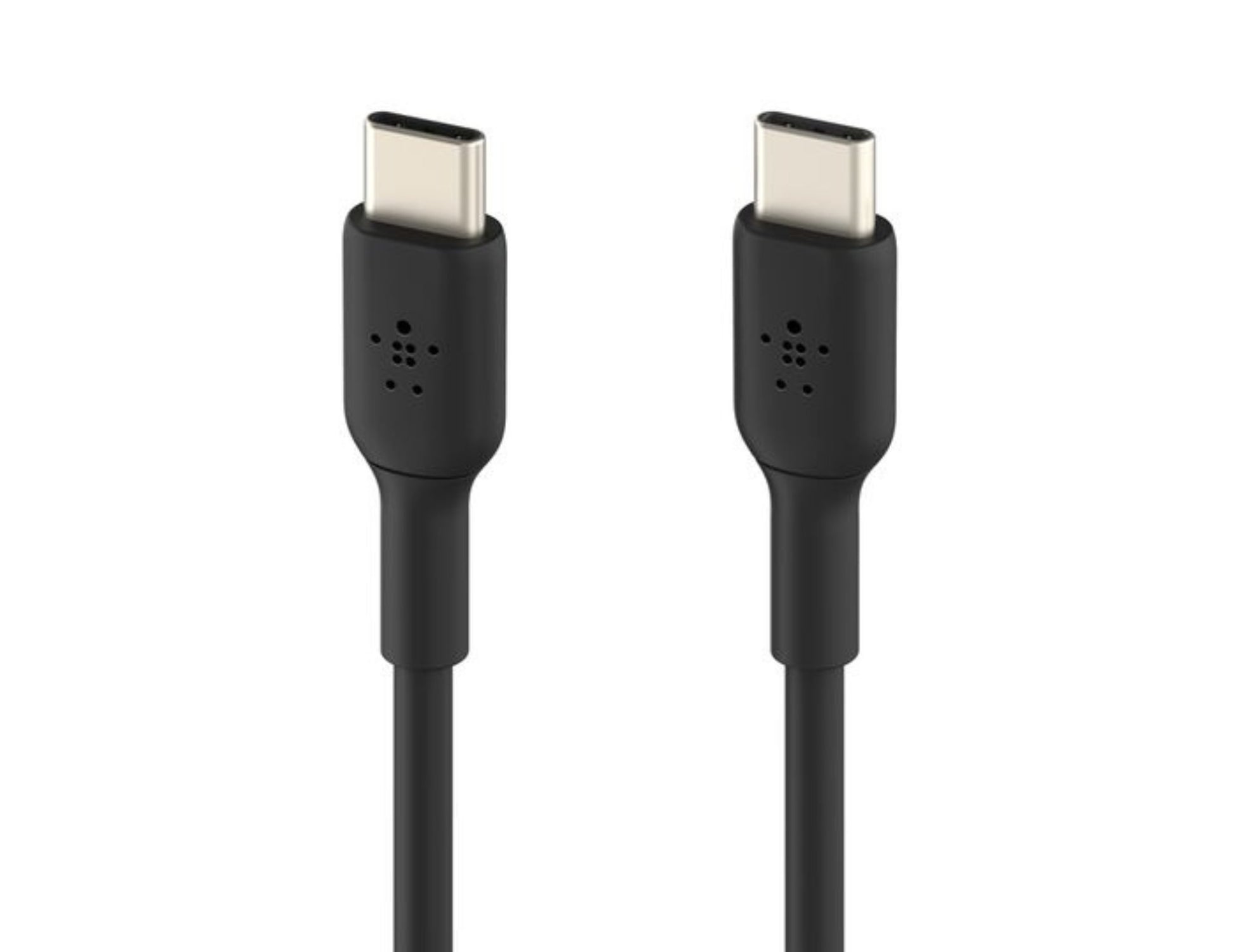 Belkin BOOSTCHARGE USB-C to USB-C 60W cable CAB003bt2M in black and white at Thabthaba Store Qatar