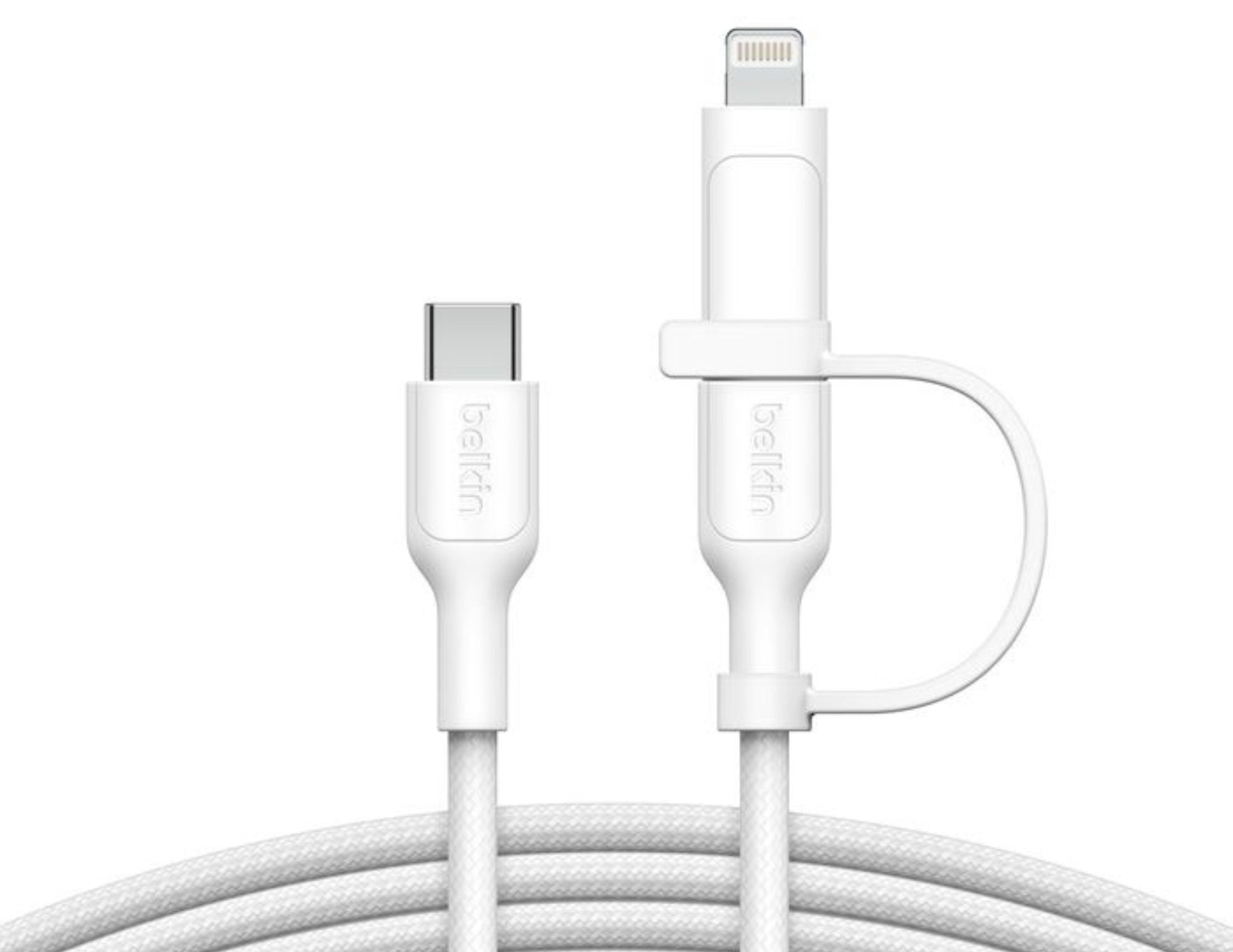 Belkin BoostCharge Pro 2-in-1 60W cable CAC003hq1.5M USB-C & Lightning, available at Thabthaba Store Qatar