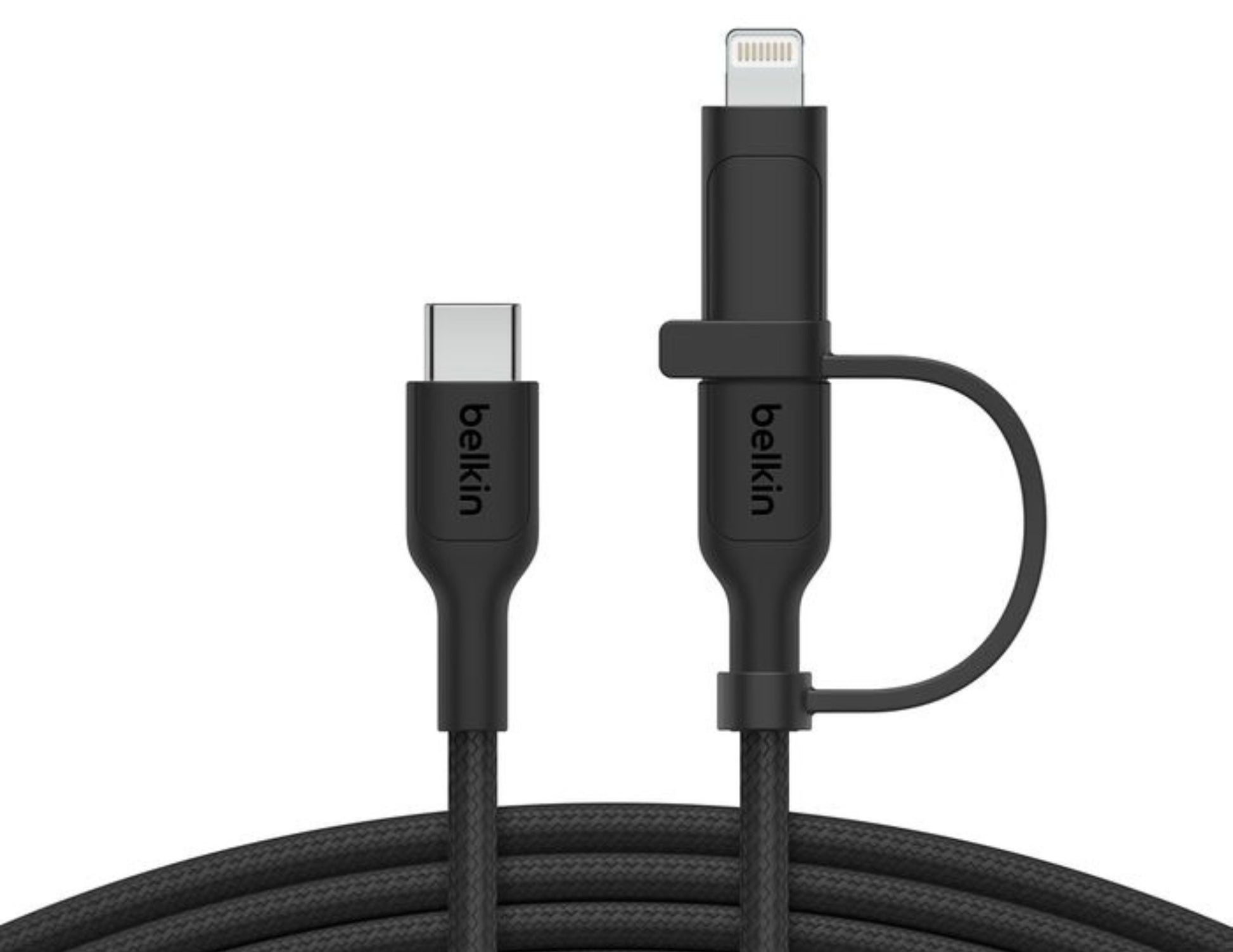 Belkin BoostCharge Pro 2-in-1 60W cable CAC003hq1.5M USB-C & Lightning, available at Thabthaba Store Qatar