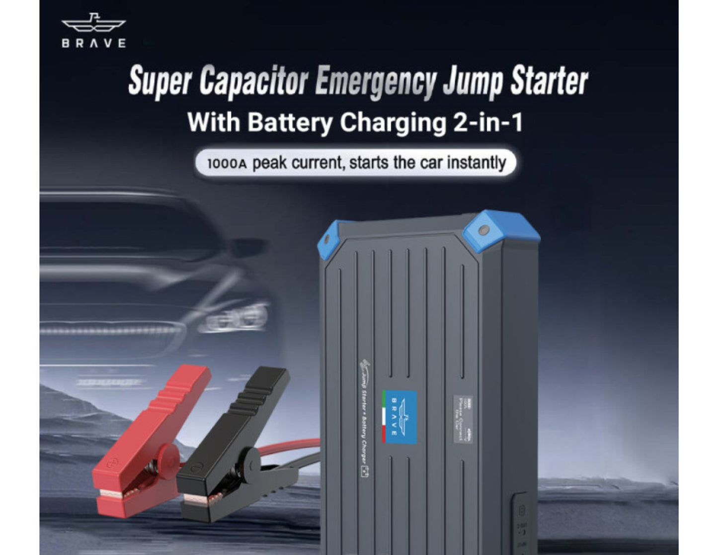 Brave BJS-12 super capacitor jump starter 12V 1000A Qatar