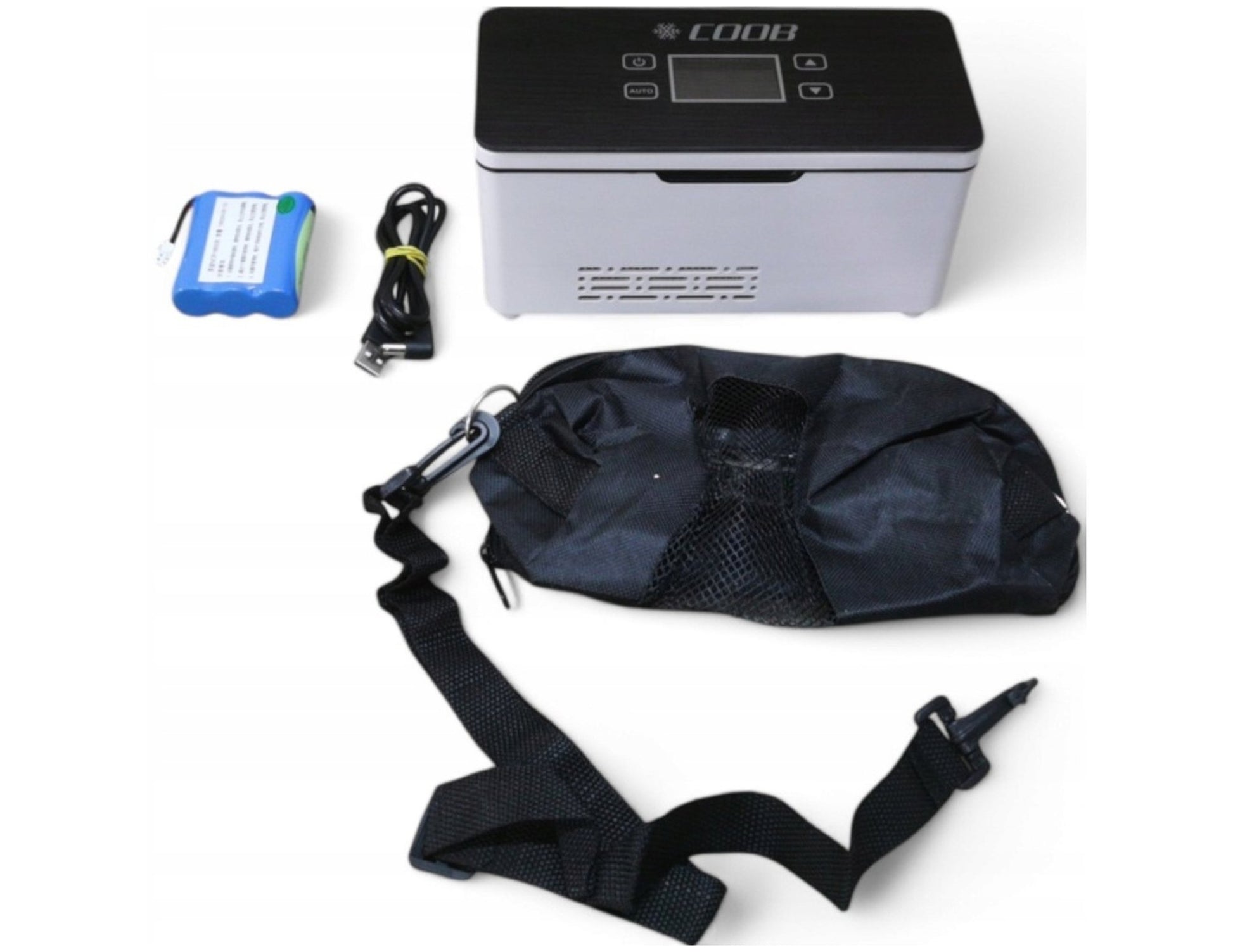 COOB rechargeable portable insulin and medicine cooler KB‑700, mini travel fridge for insulin pens, 0–18°C adjustable, LED display, 10600mAh battery, at Thabthaba Store Qatar