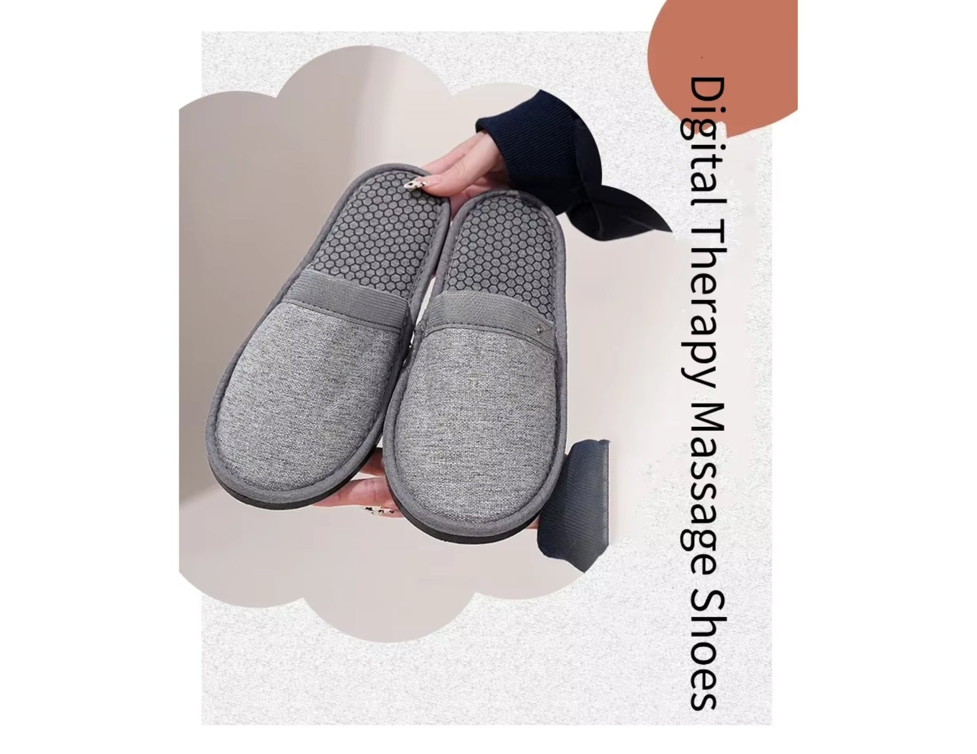 Digital physiotherapy massage shoes EMS acupressure sole with controller foot pain relief and wellness Qatar