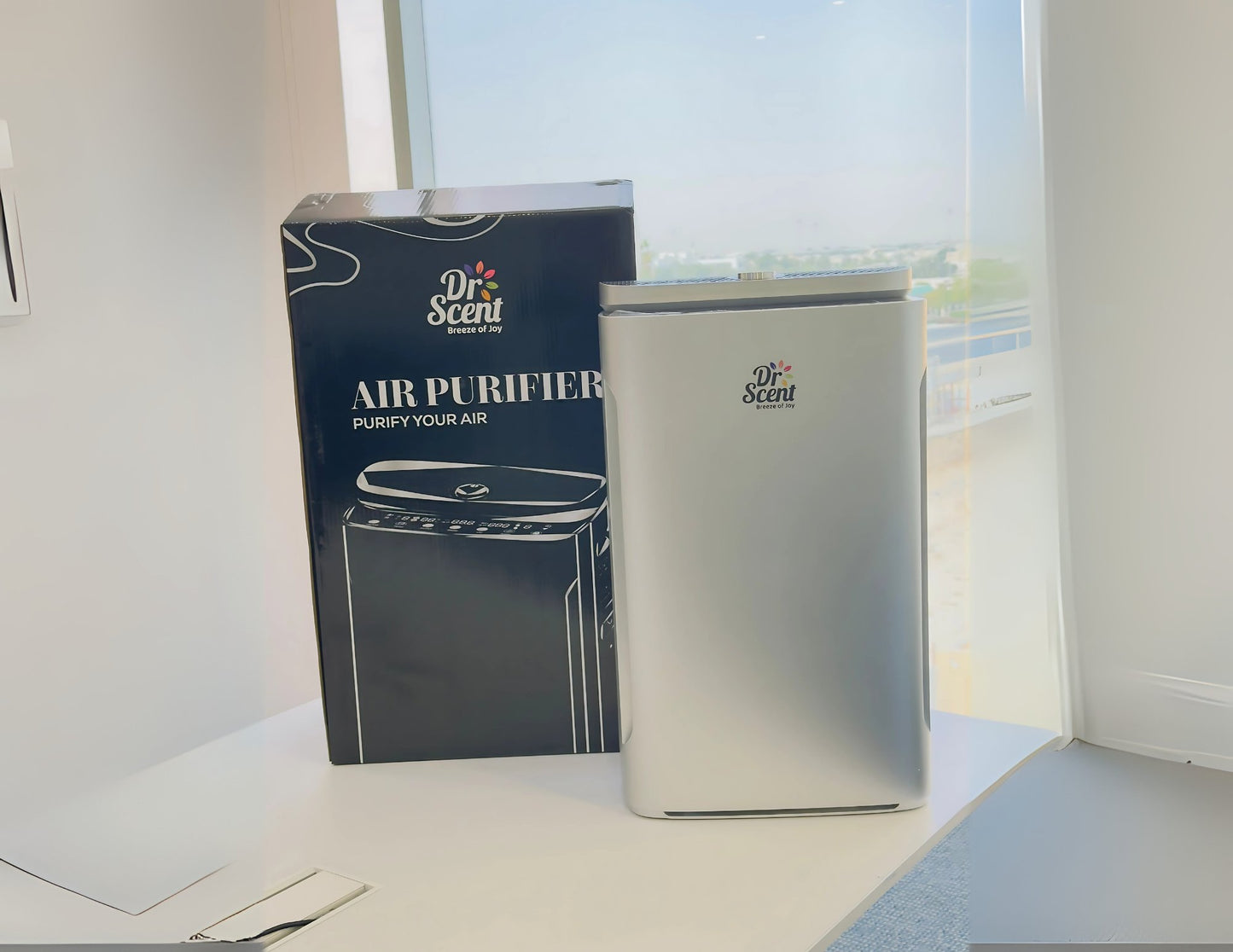 Dr Scent Air Purifier O₂ Medium | Covers 33-57m² | Ideal for Home & Office.
