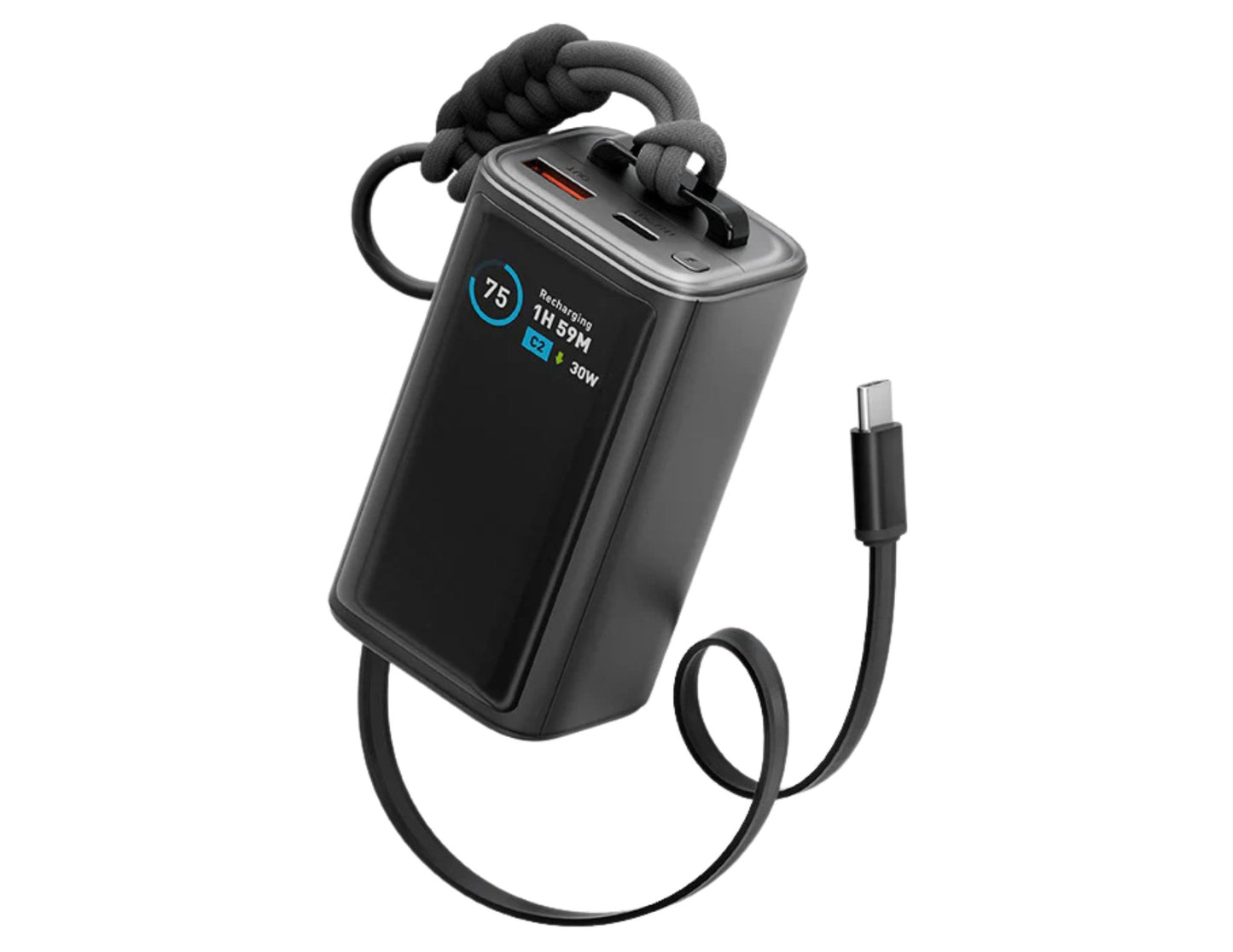 Energea ComPac Arc 45 PD45W 10000mAh powerbank with retractable cable Qatar