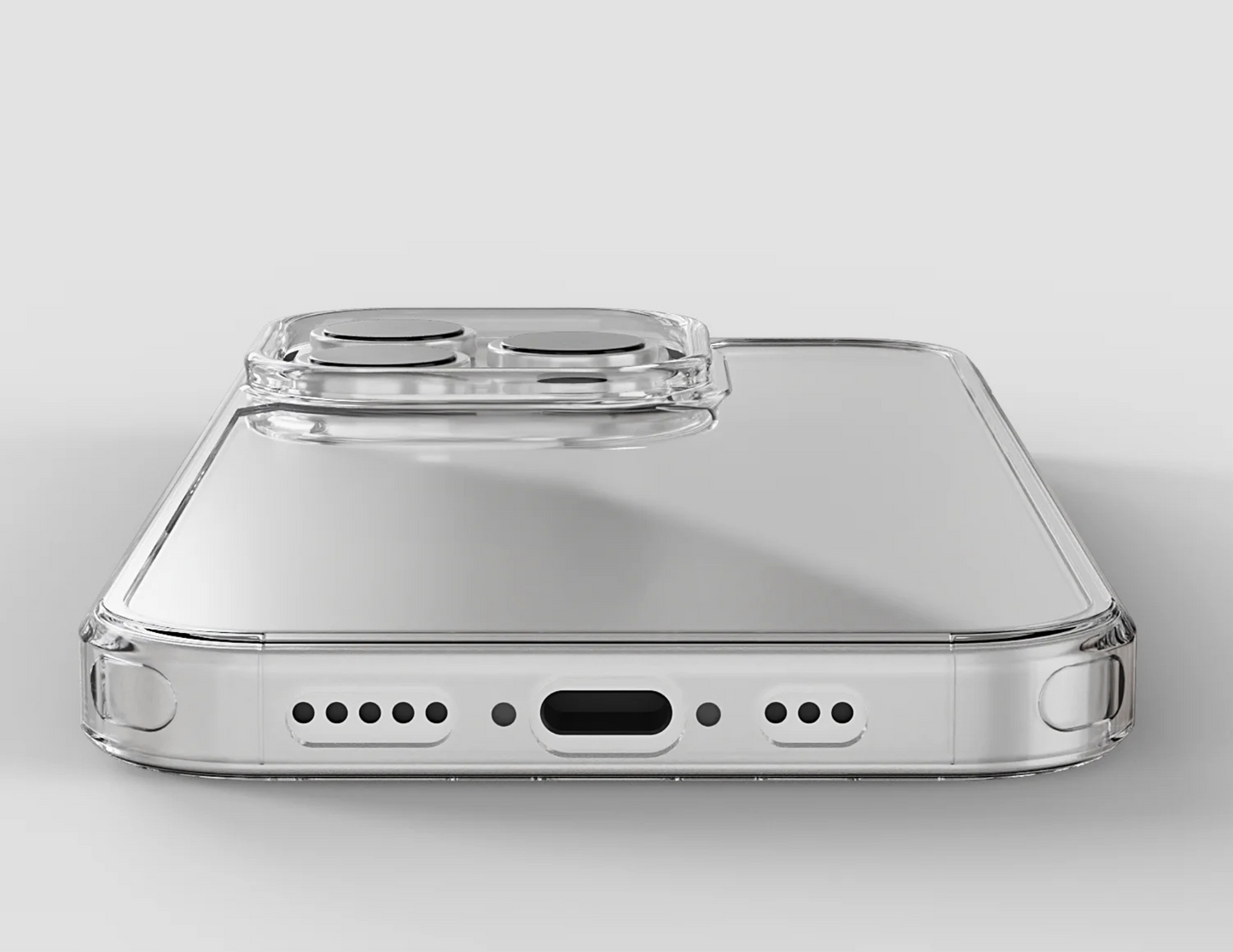 Raised edges protecting the camera and screen of the iPhone 16 Pro.