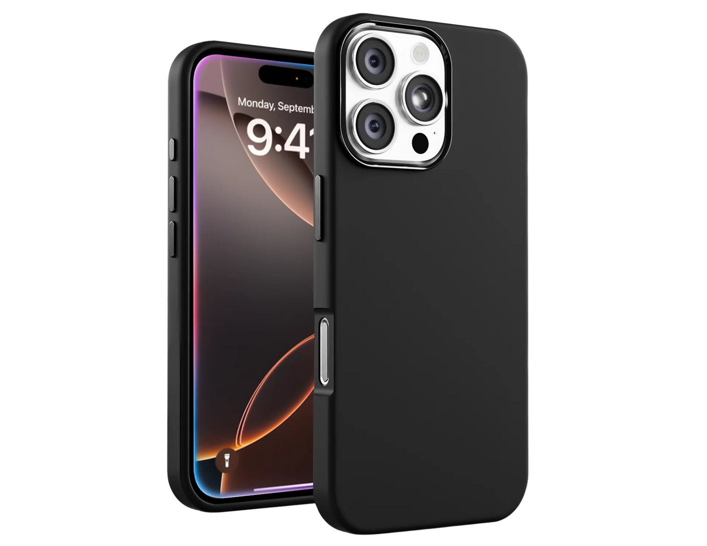 Front and back view of GRIPP RubonMag Case for iPhone 16 Pro.