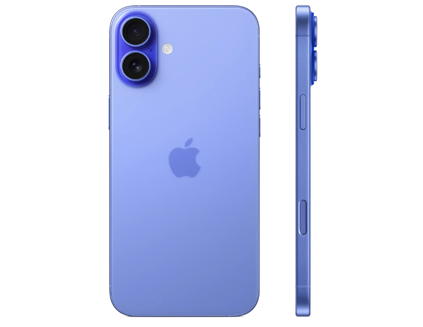 Apple iPhone 16 Plus back view in Ultramarine